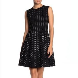 TED BAKER CAREN Contrast Stitch Knitted Dress